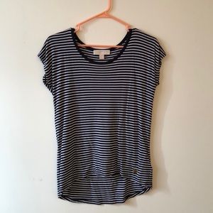 Michael Kors Blue and white striped T-shirt